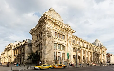 The former postal palace housing Bucharest’s National Museum of Romanian History.