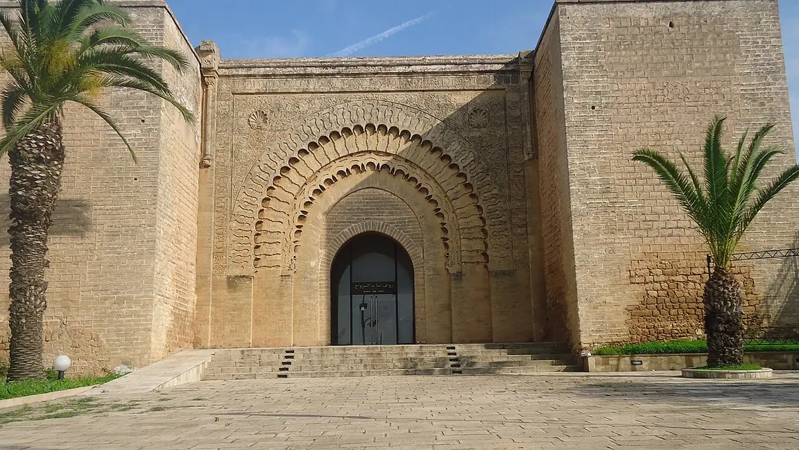 The carved stone arch of Bab Rouah in Rabat